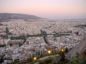 Lykabettus view of Athens