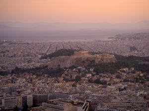 Lykabettus view of Athens