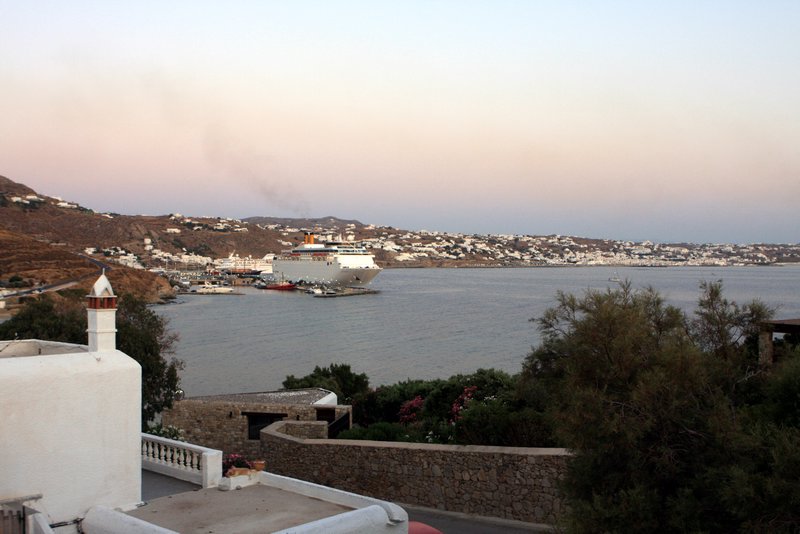 Mykonos - View from hotel pool deck