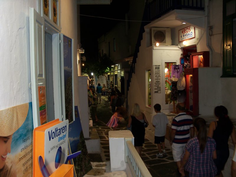 Mykonos Town at night