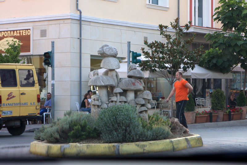 Mushroom statue in Grevena