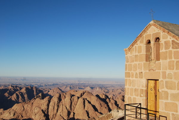 At the top of Mt. Sinai