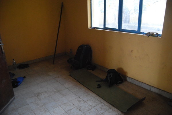 Our plush accomodation in the Afambo 'Police Station'
