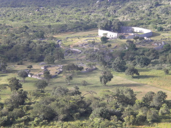 Great Zimbabwe Ruins from above