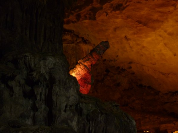 Penis rock formation in the caves