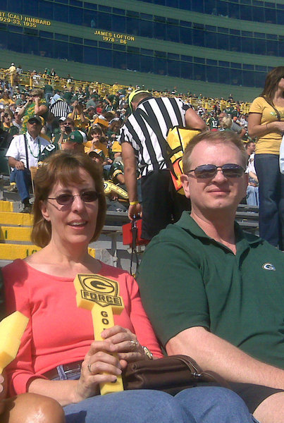 Doug and Mary at Packers vs. Bengals