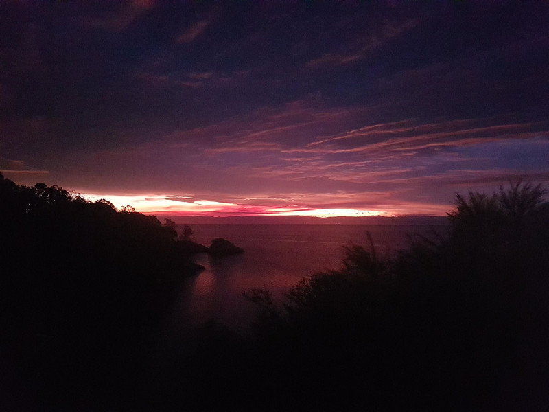 Sunset over Freycinet Lodge