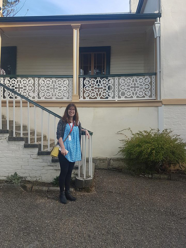 Ashleigh by the Commandant's house