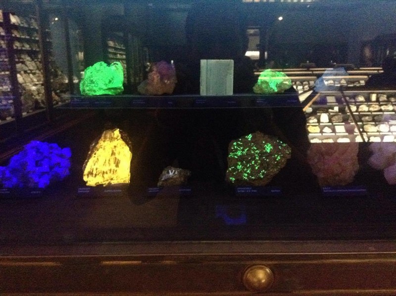 Glowing minerals