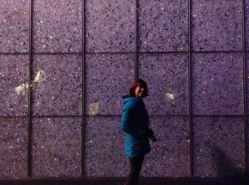 Ashleigh by the crystal wall