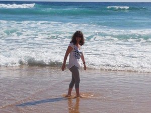 Ashleigh on Woolambai Beach