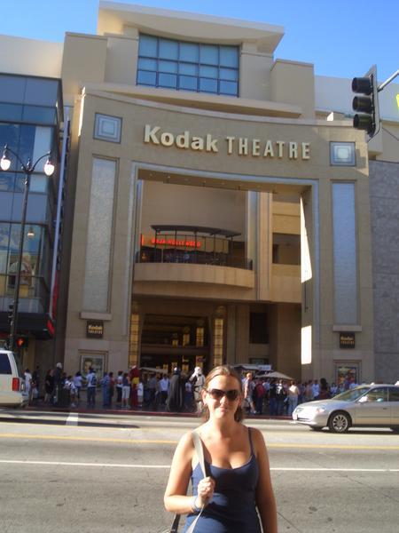 Fran outside Kodak Theater