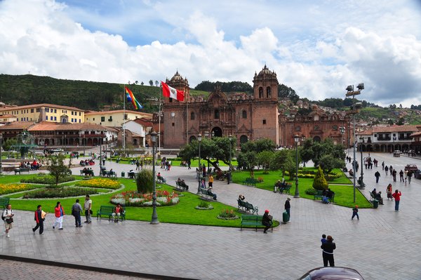 Plaza de Armas, Cusco; our view at breakfast