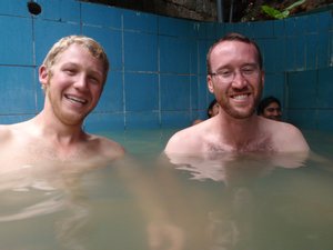 The gross hot springs at Aguas Calientes; a disappointment