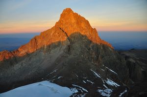 Batian summit or the true summit of Mount Kenya