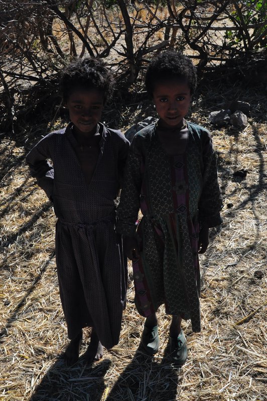 Village kids posing for a photo