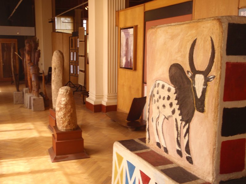 Grave markers at the Ethnological Museum, University of Addis Ababa