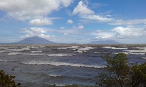 View of Ometepe from San Jorge
