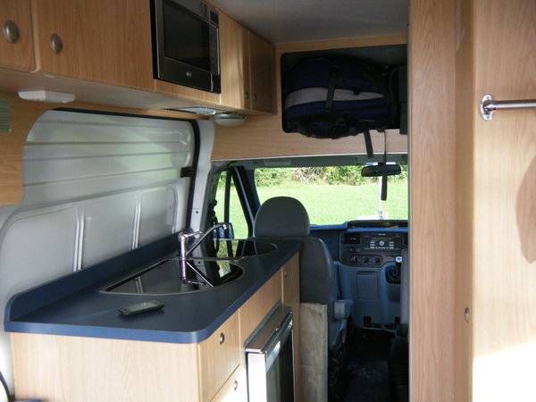 Inside the van
