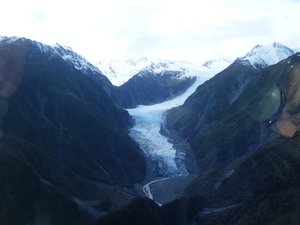Fox Glacier from helicopter
