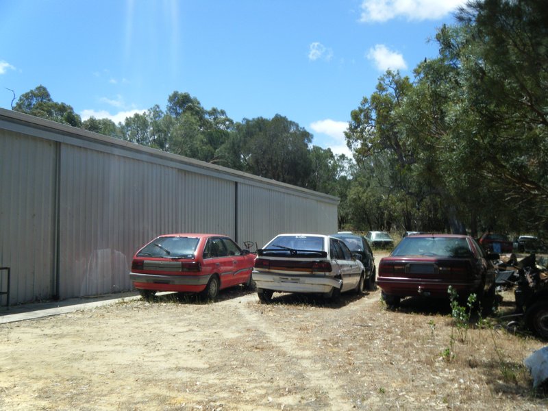Shed and cars