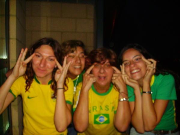 Cheering Brazil