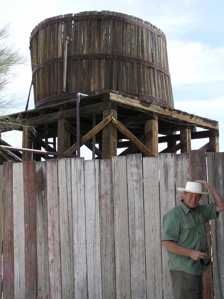 Water tower in Goldfield mine