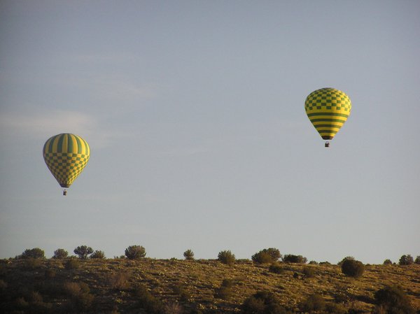 Balloons at sunrise