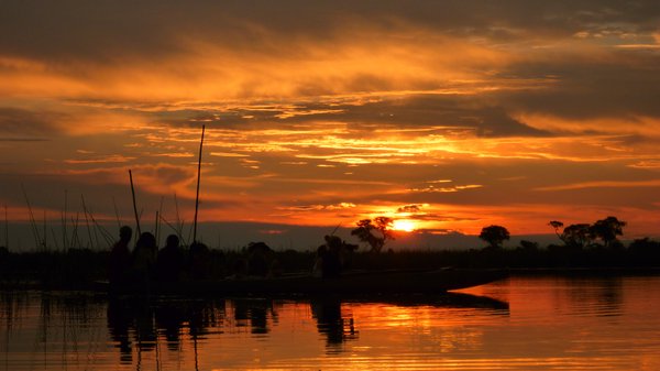 mokoro sunset - Okovango delta