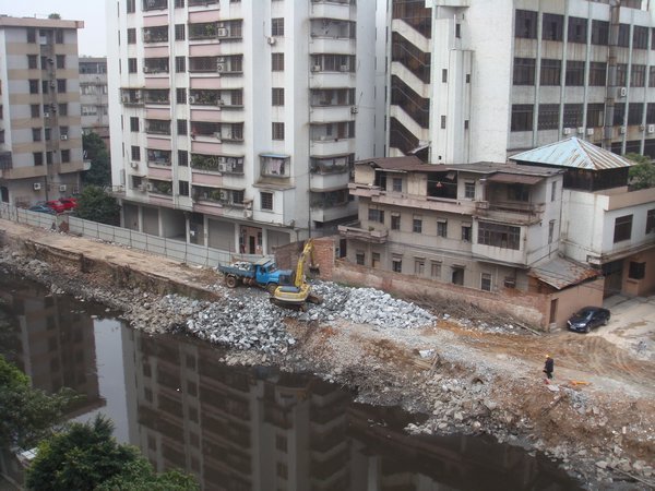 the river construction