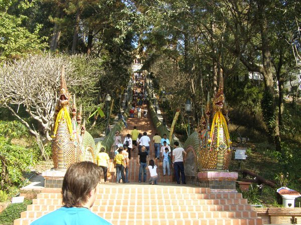 Steps to the temple