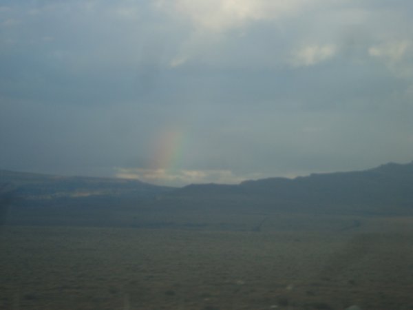 A rainbow on the ride back