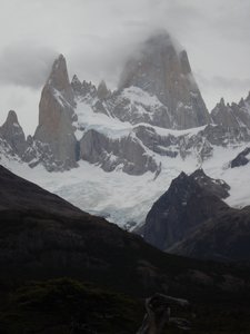 Fitz Roy through the clouds