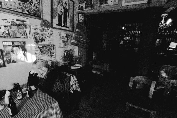 The bar in b and w, Guanajuato