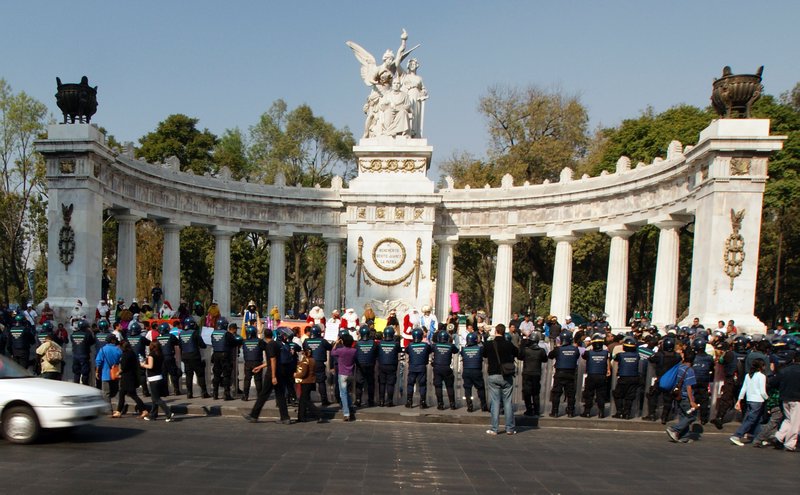 Santa Protest, Mexico City