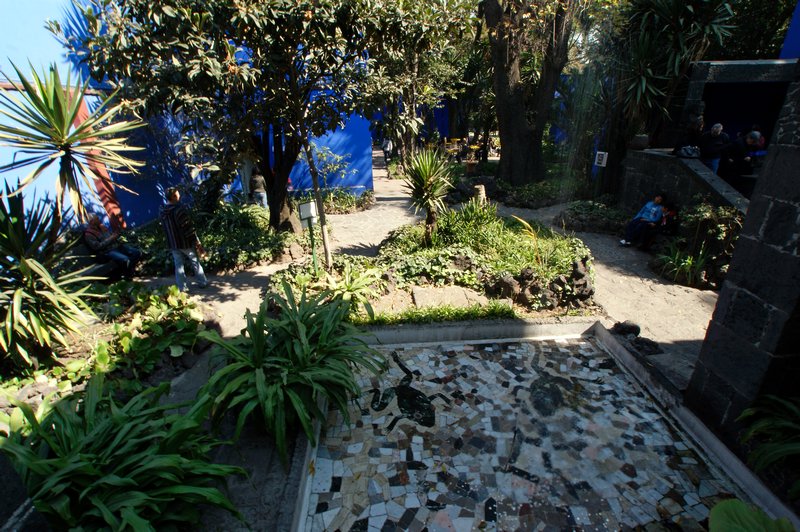 Frida Kahlo's courtyard, Mexico City