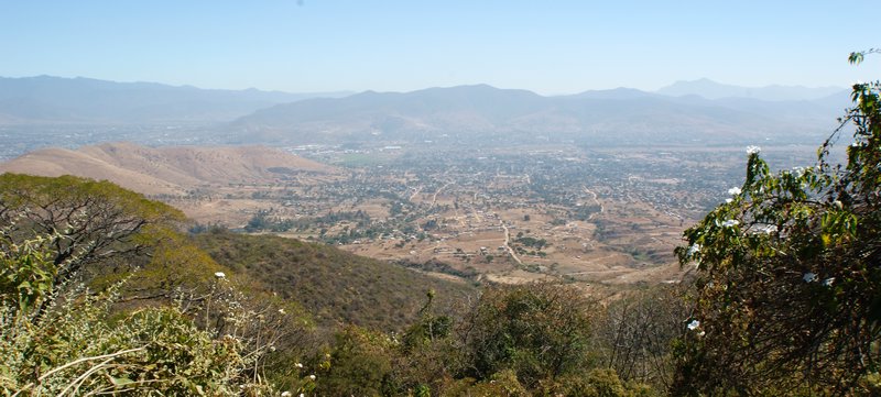 View of Oaxaca City from Monte Alban