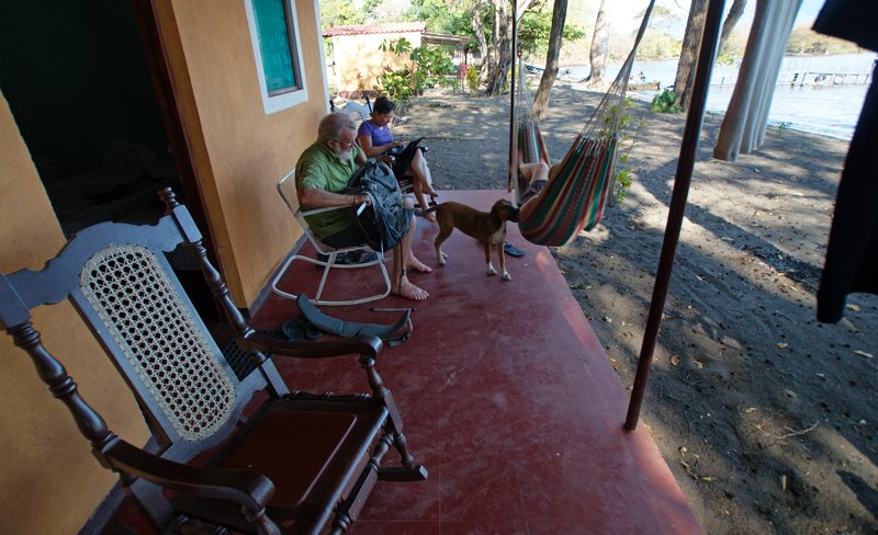 At the hostel, Ometepe
