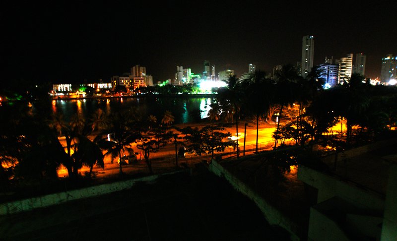 View at night, Cartagena