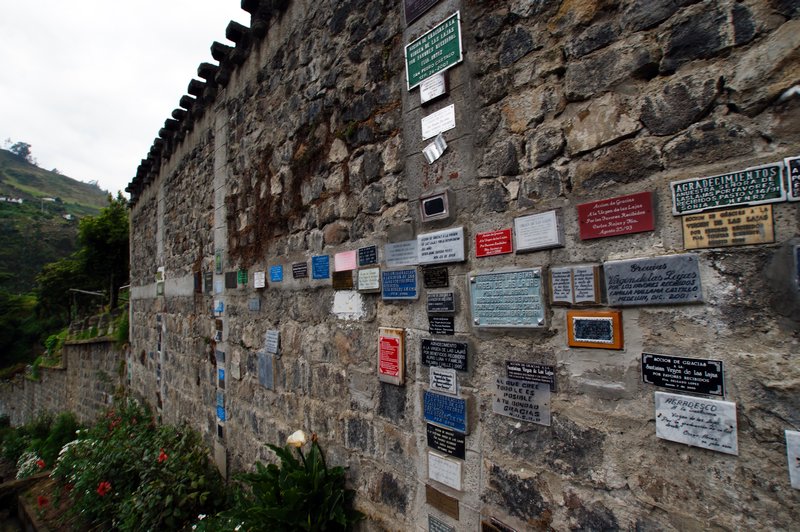 Wall of donations, 