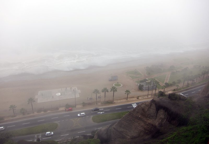 The Pacific, from Larcomar, Lima