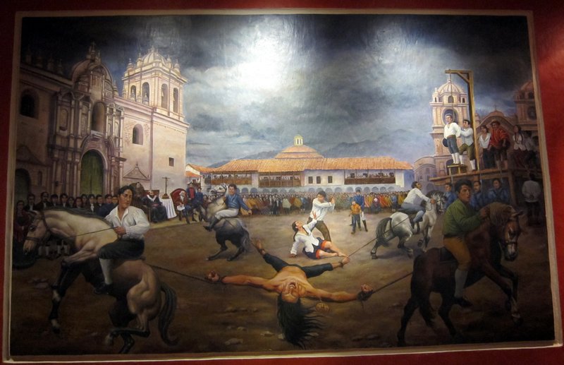 Painting depicting what happened to the original Tupac