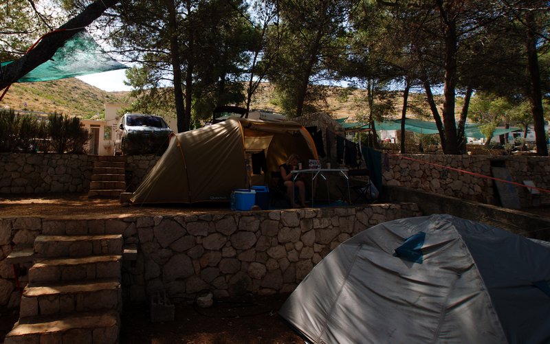 Campsite on the Adriatic