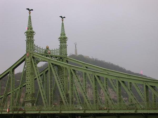Szabadsag Bridge and Liberty Statue