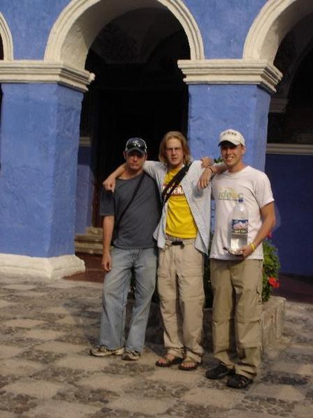 Tom, Jason and I in the Monastery