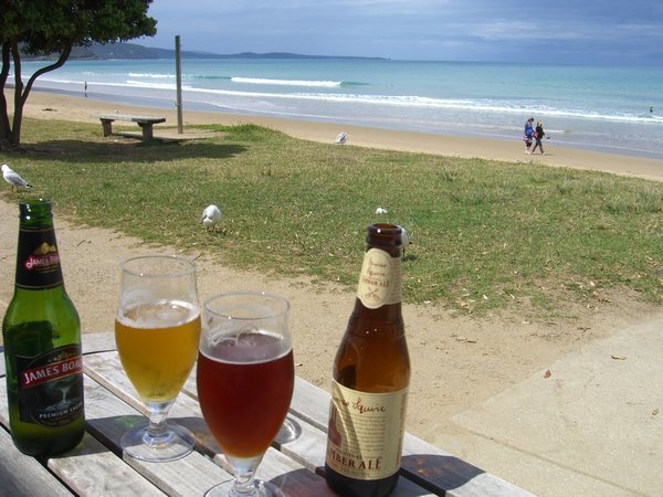 Beer on beach