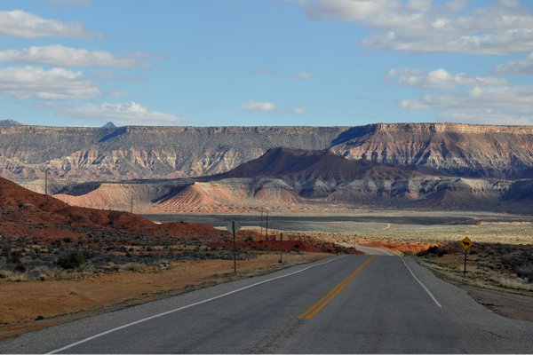 On the road to Zion National Park