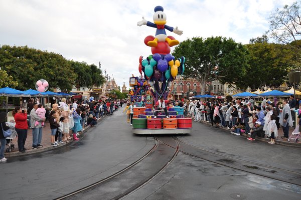 The Disneyland evening parade
