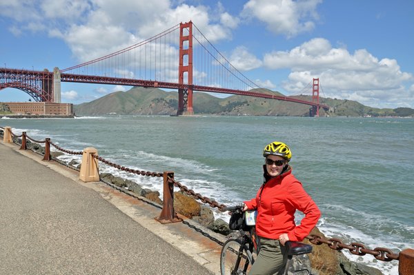 We cycled along the coast, over the Golden Gate Bridge and then got the ferry back from Sausalito