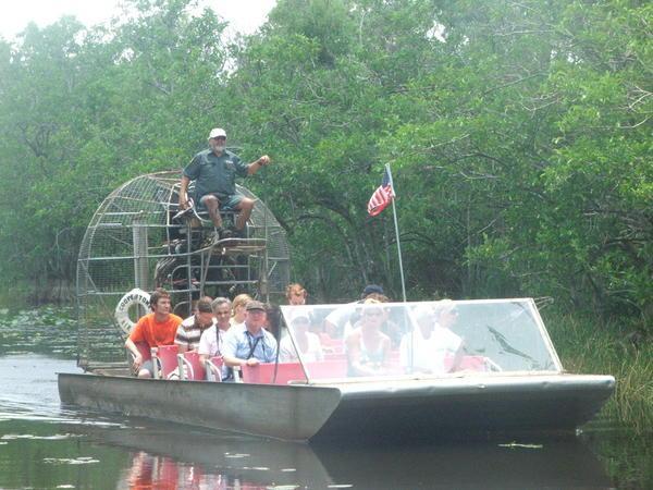 Airboat over the Everglades